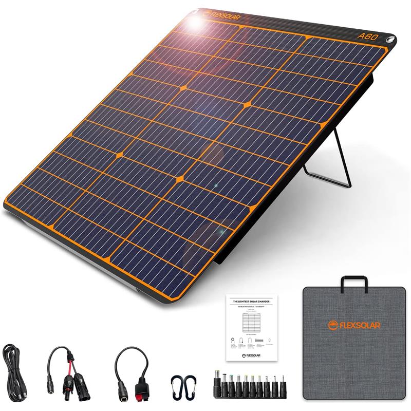FLEXSOLAR A60 TAŞINABİLİR GÜNEŞ PANELİ 60W - FlexSolar