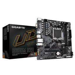 GIGABYTE B650M-S2H AM5 DDR5 SES GLAN DP/HDMI/VGA SATA3 USB3.2 mATX - GIGABYTE