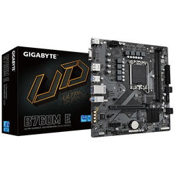 GIGABYTE B760M-E 1700P DDR5 SES GLAN DP/HDMI/VGA SATA3 USB3.2 mATX - GIGABYTE