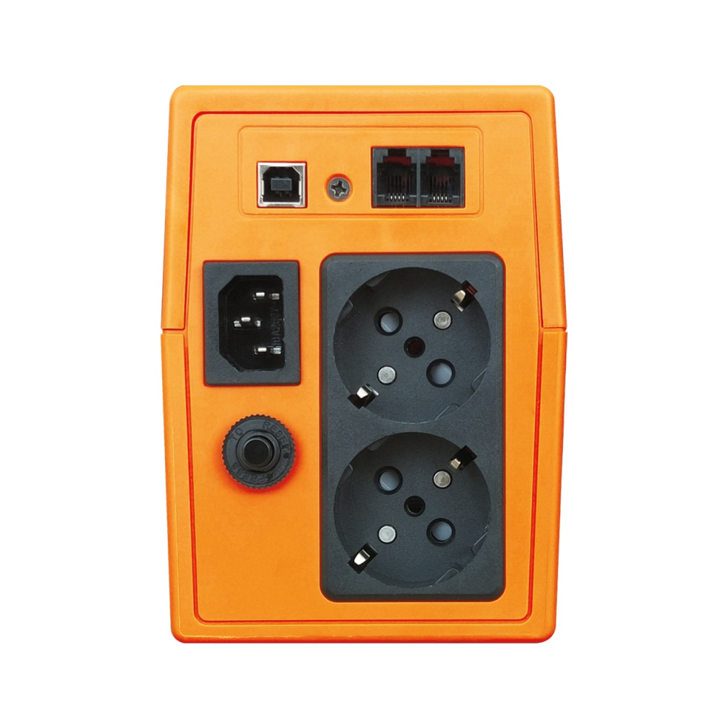 MAKELSAN LION 850 VA (1x12v 9AH Akü) Turuncu Line Interactive 5/12 dk UPS - MAKELSAN - görsel 3