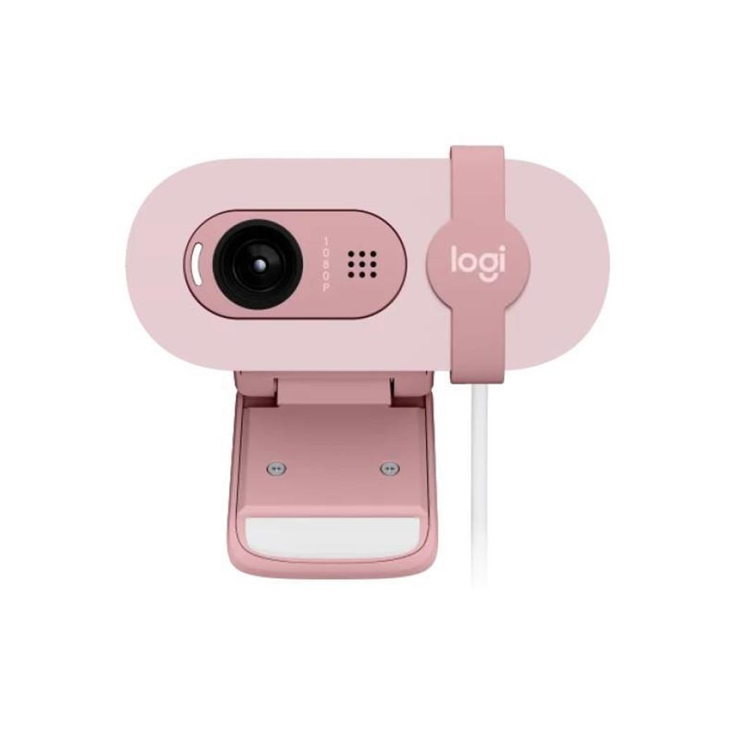 LOGITECH  960-001623, BRIO 100 WCM V-U0072, Full HD, Dahili Mikrofonlu, Rose Webcam - Logitech - görsel 3