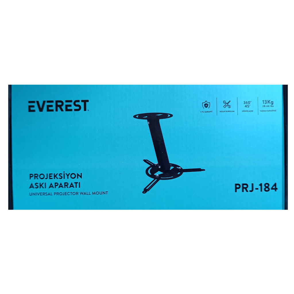 Everest PRJ-184, Sabit Ayak, 10kg Taşıma, Pojeksiyon Askı Aparatı - Everest - görsel 3