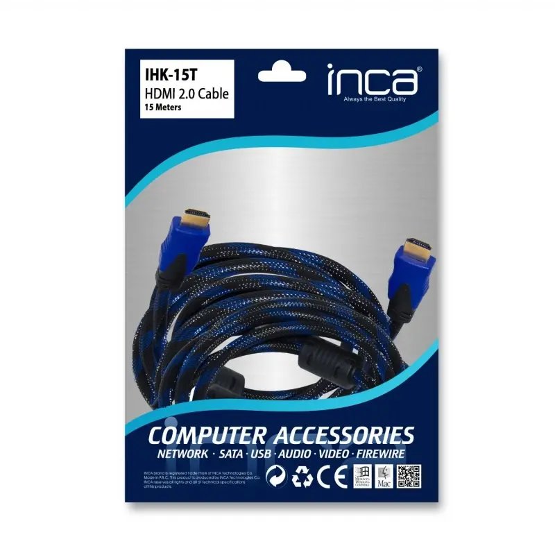 INCA IHK-15T 15 Mt 2.0V 4K& 2K & FULL HD HDMI Kablo - INCA - görsel 2