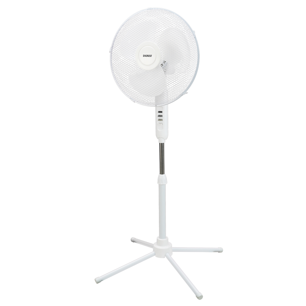 EVEREST FAN10, BEYAZ, EcoWind, 3 Kademeli Hız, 16" Kanat, 45W, Otomatik Salınım, Yükseklik Ayarlı, AC220, Vantilatör - Everest - görsel 3