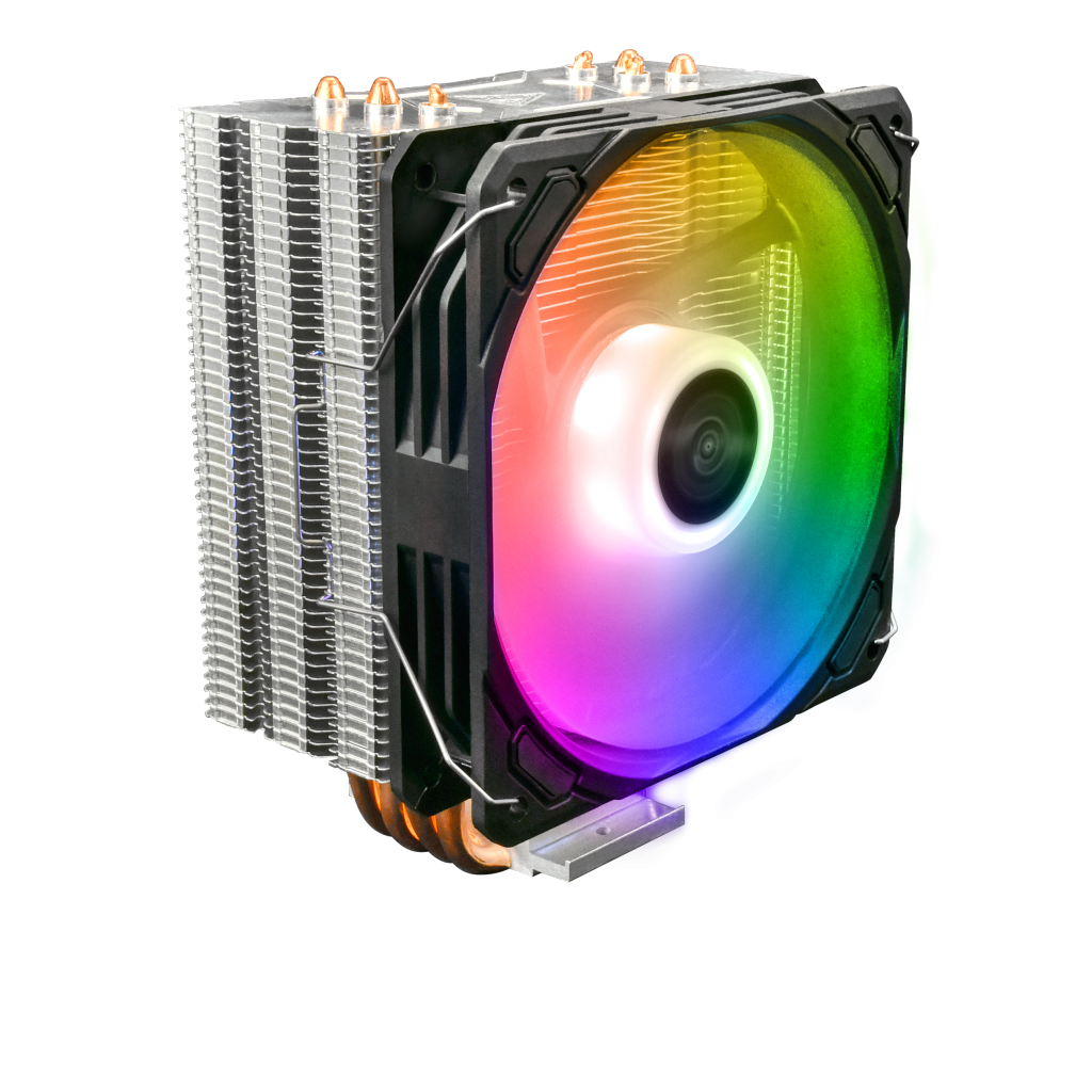 GAMDIAS BOREAS E1-410, ARGB, 120mm, CPU  Kule Tipi Hava Soğutma, Doğrudan Temas Teknolojisine Sahip 4 adet Gelişmiş Bakır Isı Borusu (AMD AM4-AM5 ve INTEL Tüm işlemciler ile uyumlu) - Gamdias