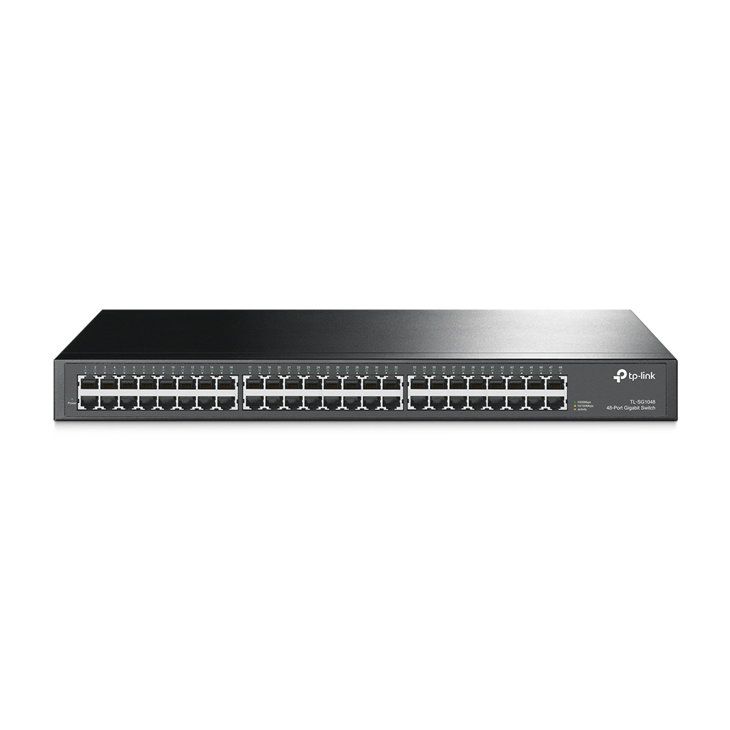 TP-LINK TL-SG1048, 48 Port, GigaBit, Yönetilemez, Metal Kasa, Rackmount Switch - Tp-Link