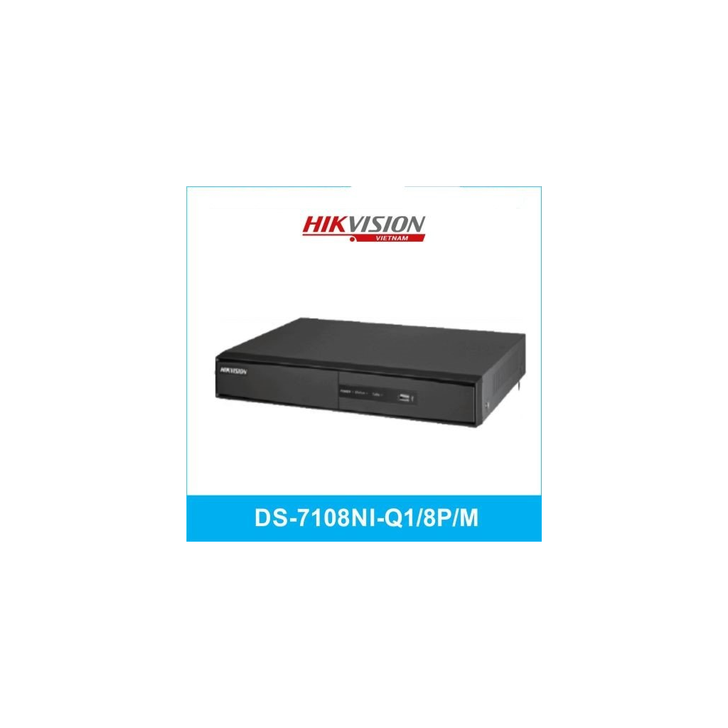 HIKVISION DS-7108NI-Q1/8P/M, 8Kanal PoE, 4Mpix, H265+, 1 HDD Desteği, 1520P Kayıt, 60Mbps Bant Genişliği, Metal Kasa, NVR - Hikvision - görsel 4