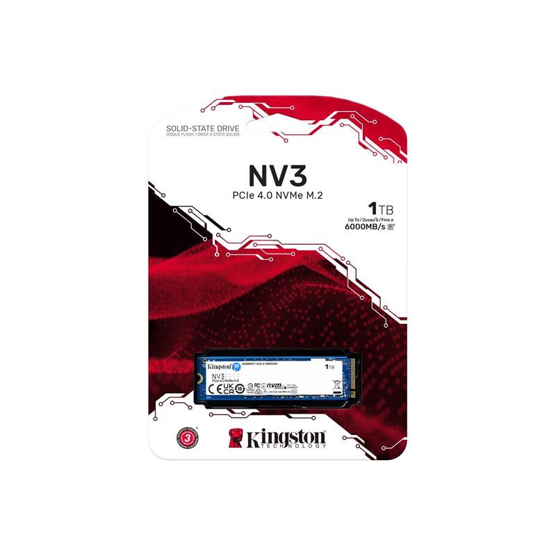 KINGSTON SNV3S/1000G NV3 M.2 1TB (6000-4000MB/s) PCIe + NVMe SSD Disk (22x80MM) - KINGSTON - görsel 4