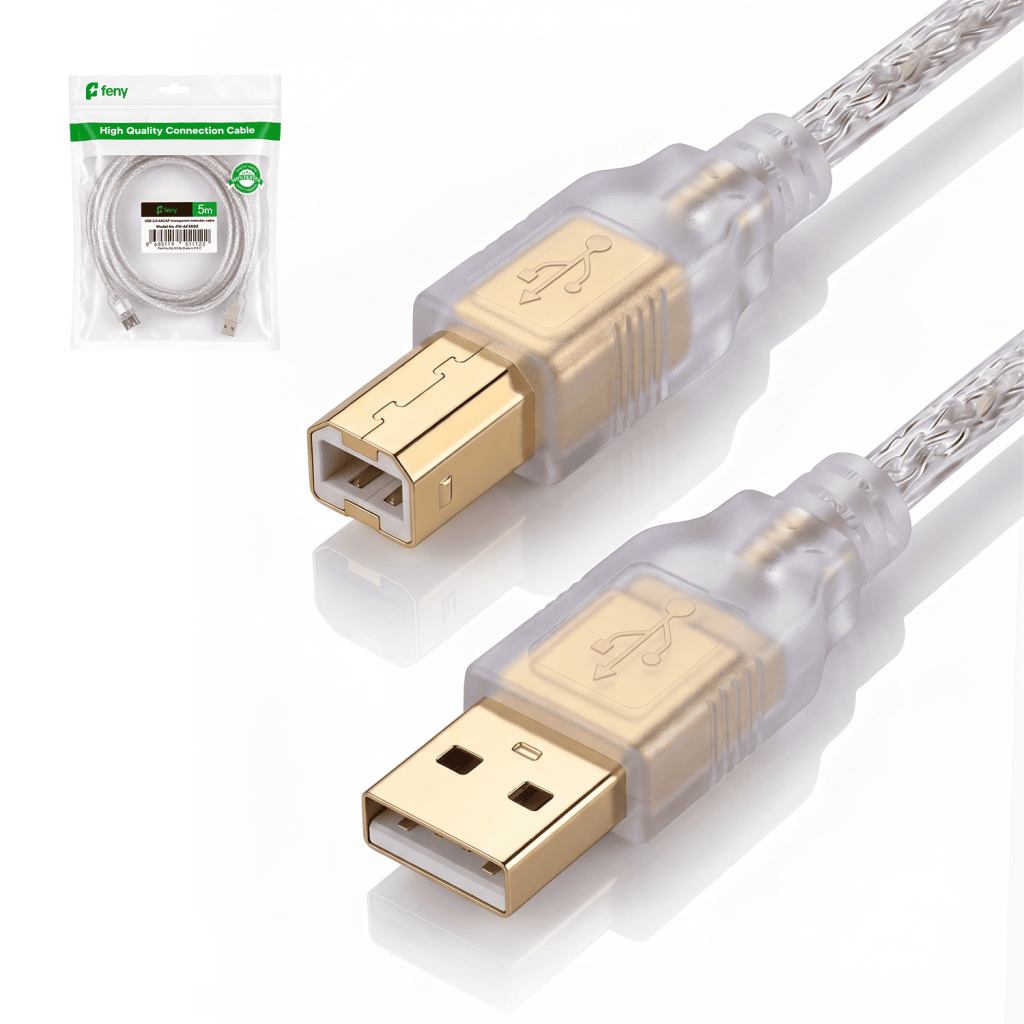 FENY FN-U3003, USB Yazıcı Kablosu, %100 Bakır, 3 Metre - Feny