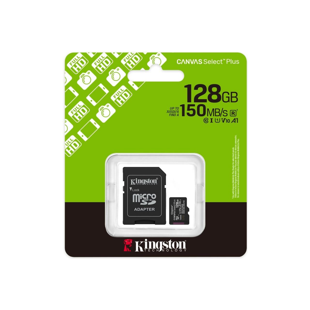 KINGSTON SDCS3/128GB Class10 128GB 150MB/s MicroSD Kart Bellek - KINGSTON - görsel 2