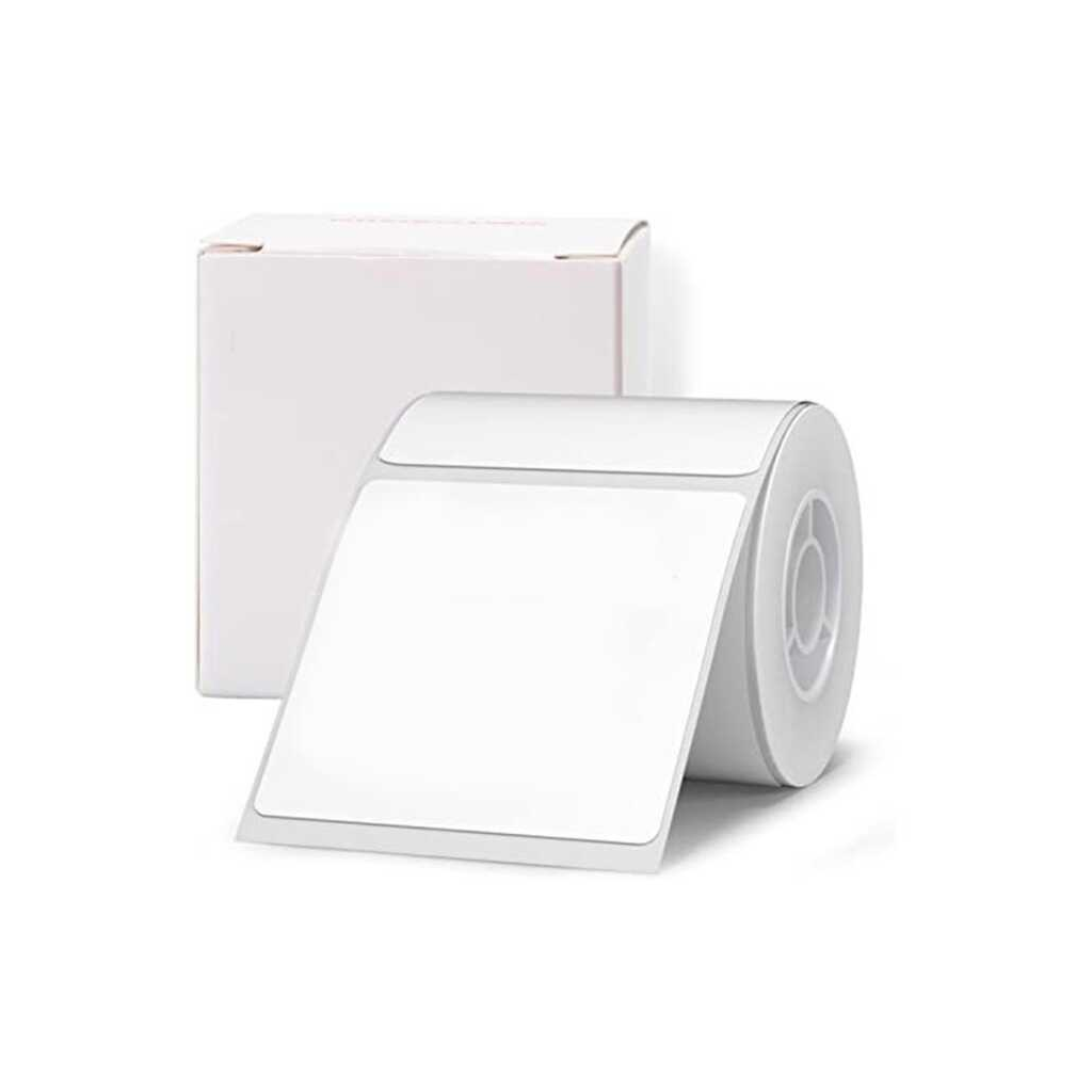 NIIMBOT T50 Etiket 50mm x 50mm (Tek Kolonda 1li) 150 adet Beyaz Kare (B1, B21S, B3S, B21 PRO) - Niimbot