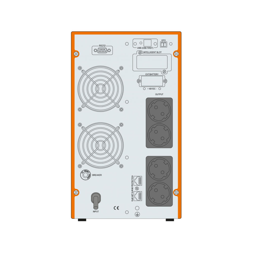 MAKELSAN Powerpack SE 3 KVA Online UPS(6x7A Akü) - Makelsan - görsel 2