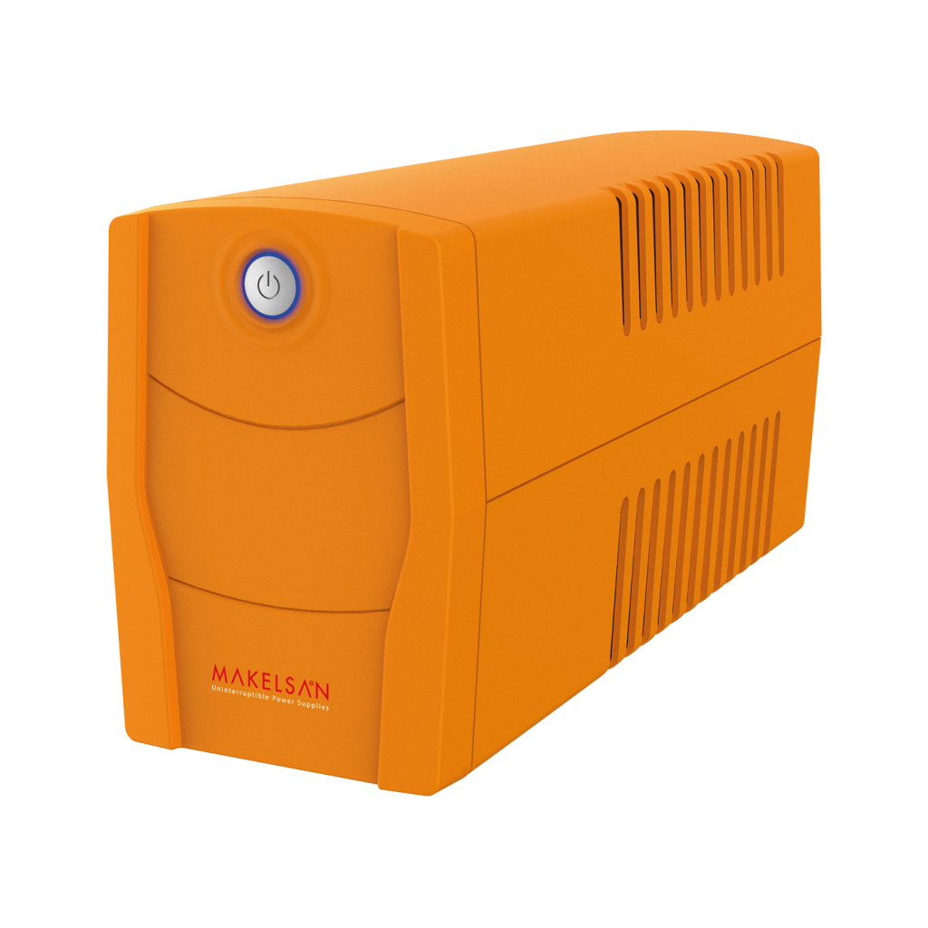 MAKELSAN LION 650 VA (1x12V 7AH Akü) Turuncu Line Interactive 5/10 dk UPS - MAKELSAN - görsel 2