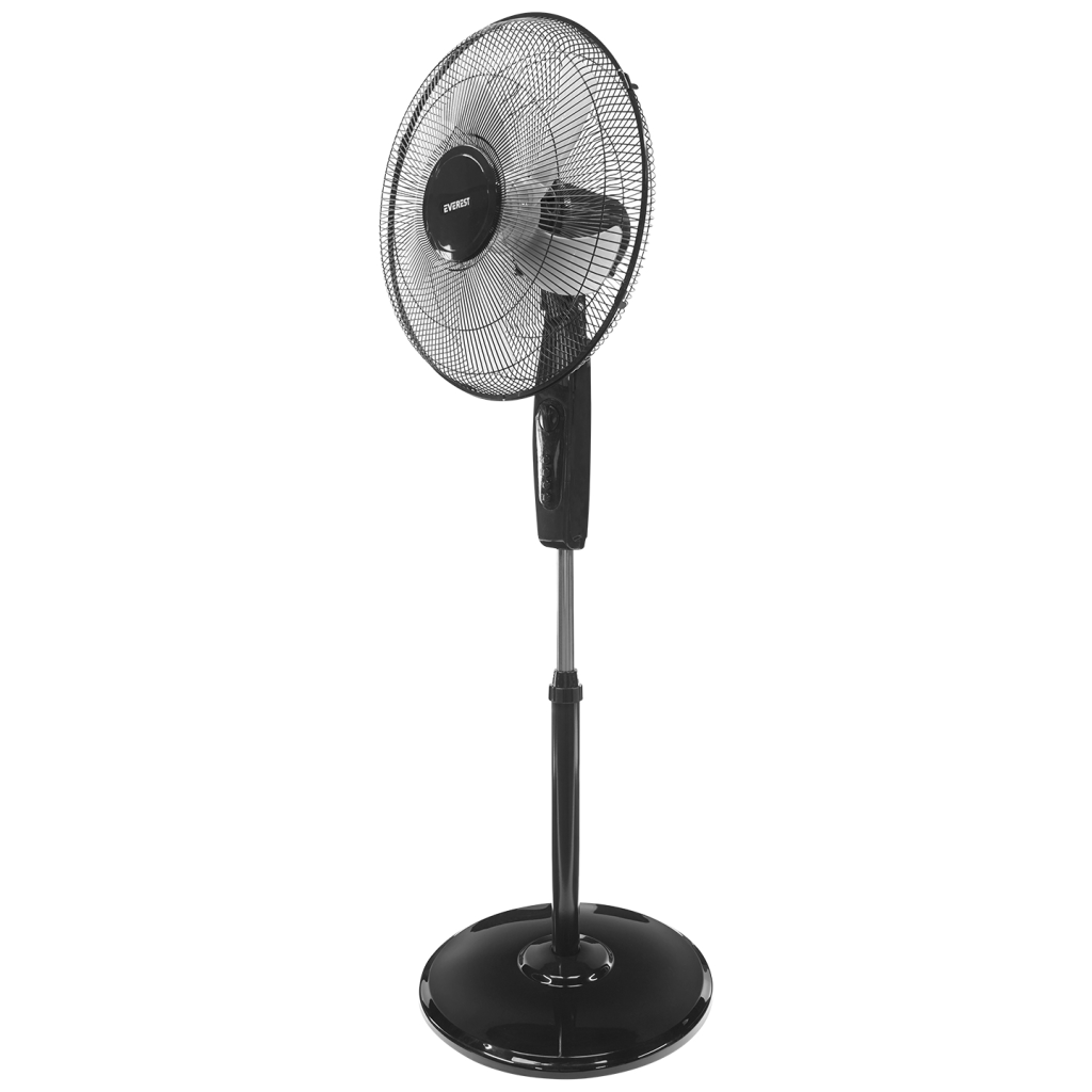 EVEREST FAN11, SİYAH, CoolAir, 3 Kademeli Hız, 16" Kanat, 45W, Otomatik Salınım, Yükseklik Ayarlı, AC220, Vantilatör - Everest - görsel 2