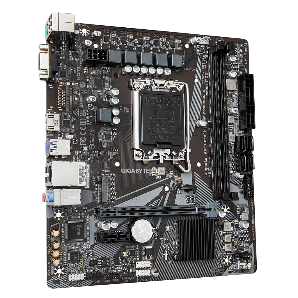 GIGABYTE H610M K REV 2.0 H610 DDR4 (Vga Yok) GLan mATX HDMI USB3 M2 1700p Anakart - GIGABYTE - görsel 4