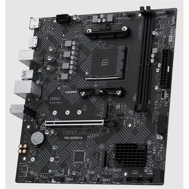 MSI PRO B550M-B AM4 DDR4 SES GLAN DP/HDMI SATA3 USB3.2 mATX - MSI - görsel 4