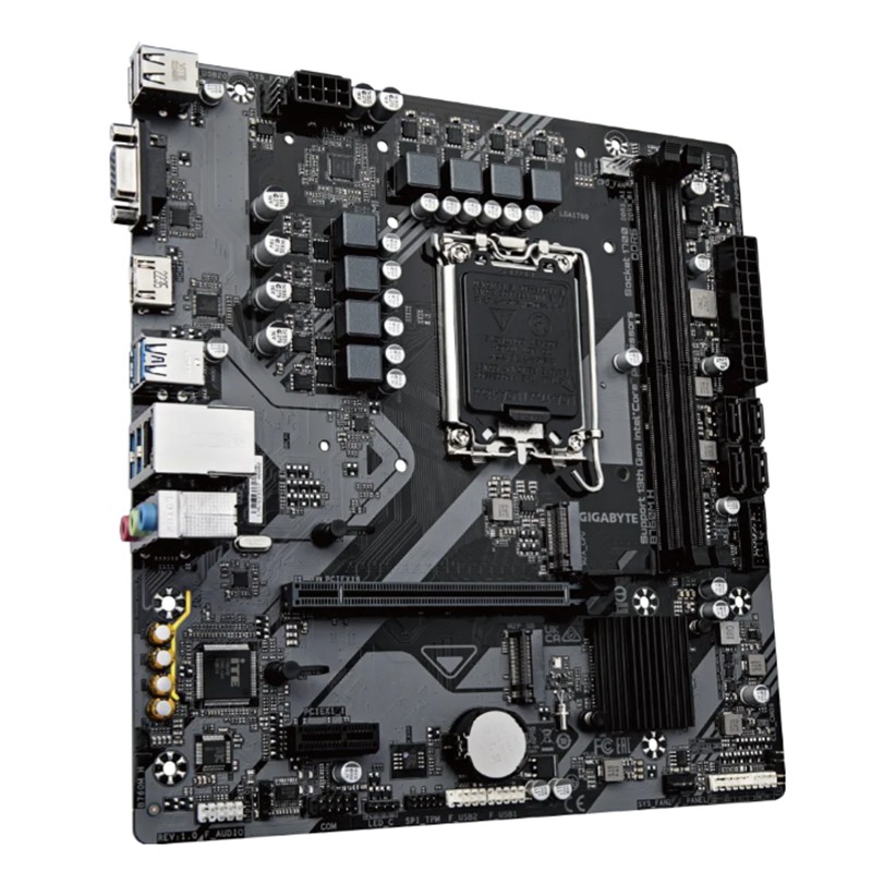 GIGABYTE B760M-H DDR5 1700P SES GLAN HDMI/VGA SATA3 USB3.2 mATX - GIGABYTE - görsel 4