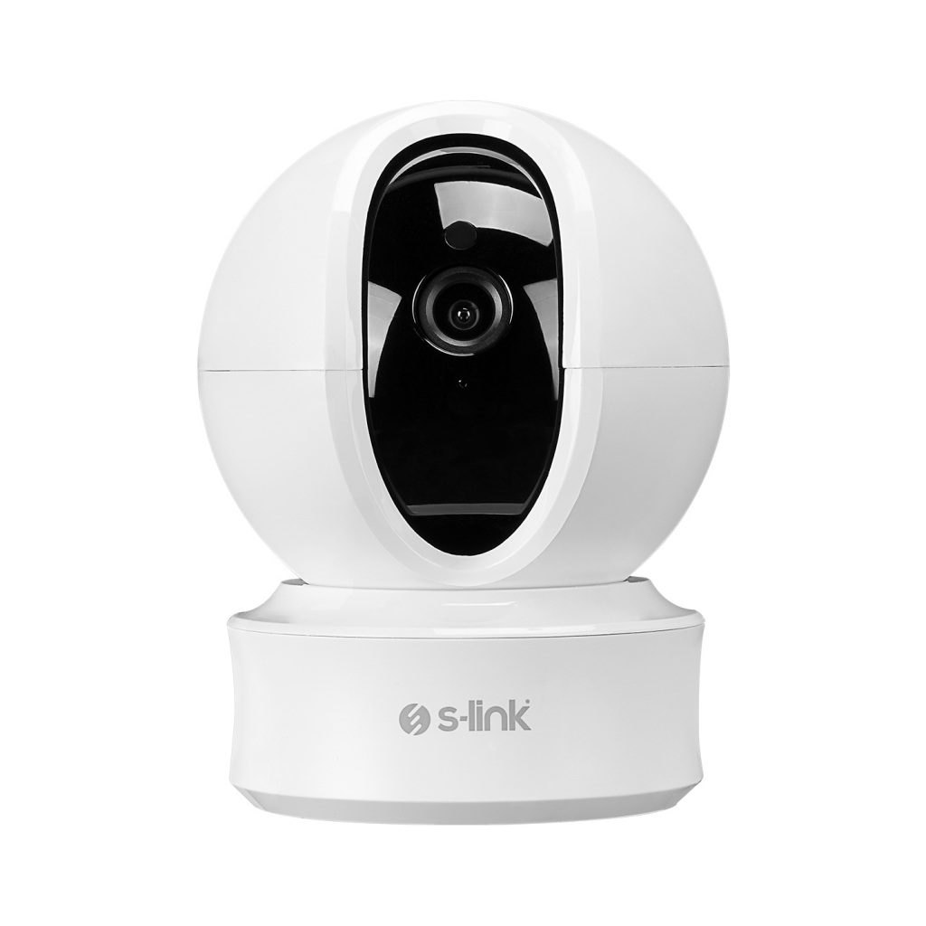 S-LINK SL-IND04, Ev/Bebek Güvenlik Kamerası, WiFi, 3Mpix, 3.6mm Lens, 10m. Gece Görüşü, Hareket algılama, İki Yönlü Ses, Micro SD Kartlı, TUYA Yazılım - S-Link