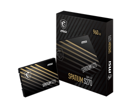 MSI SPATIUM S270 960 GB 2.5" SATA3 SSD 500/450(SPATiUM S270 SATA 2.5" 960GB) - MSI