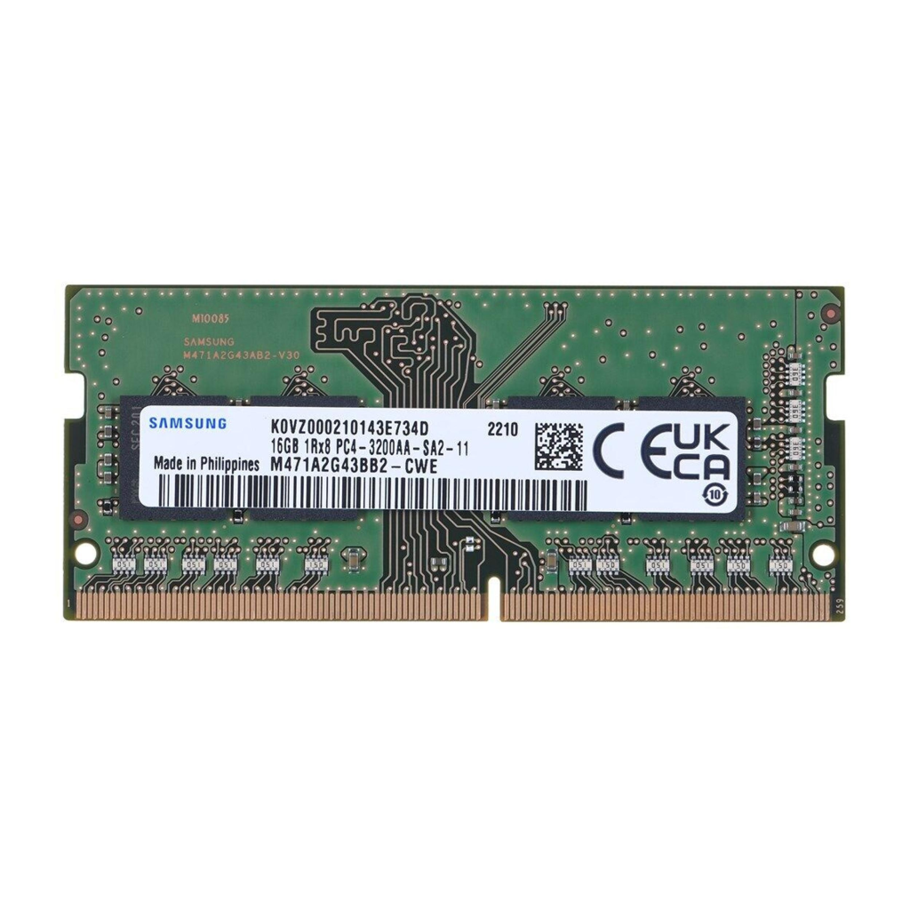 Samsung SAMSO3200/16, 16GB, DDR4, 3200MHz,  1.2V Notebook Ram (M471A2G43EB1-CWE) - Samsung
