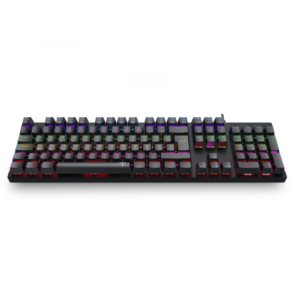 T-DAGGER NAXOS, T-TGK310-BL, USB Kablolu, Türkçe Q, Rainbow Backlight, Blue Mekanik Switch, 104 Tuşlu, Gaming Klavye - T-Dagger - görsel 2