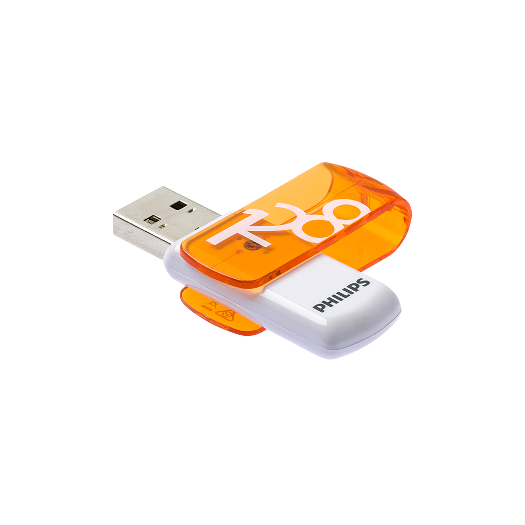 PHILIPS FM12FD05B, 128GB, USB 2.0, Vivid, Turuncu, Flash Disk - Philips - görsel 3