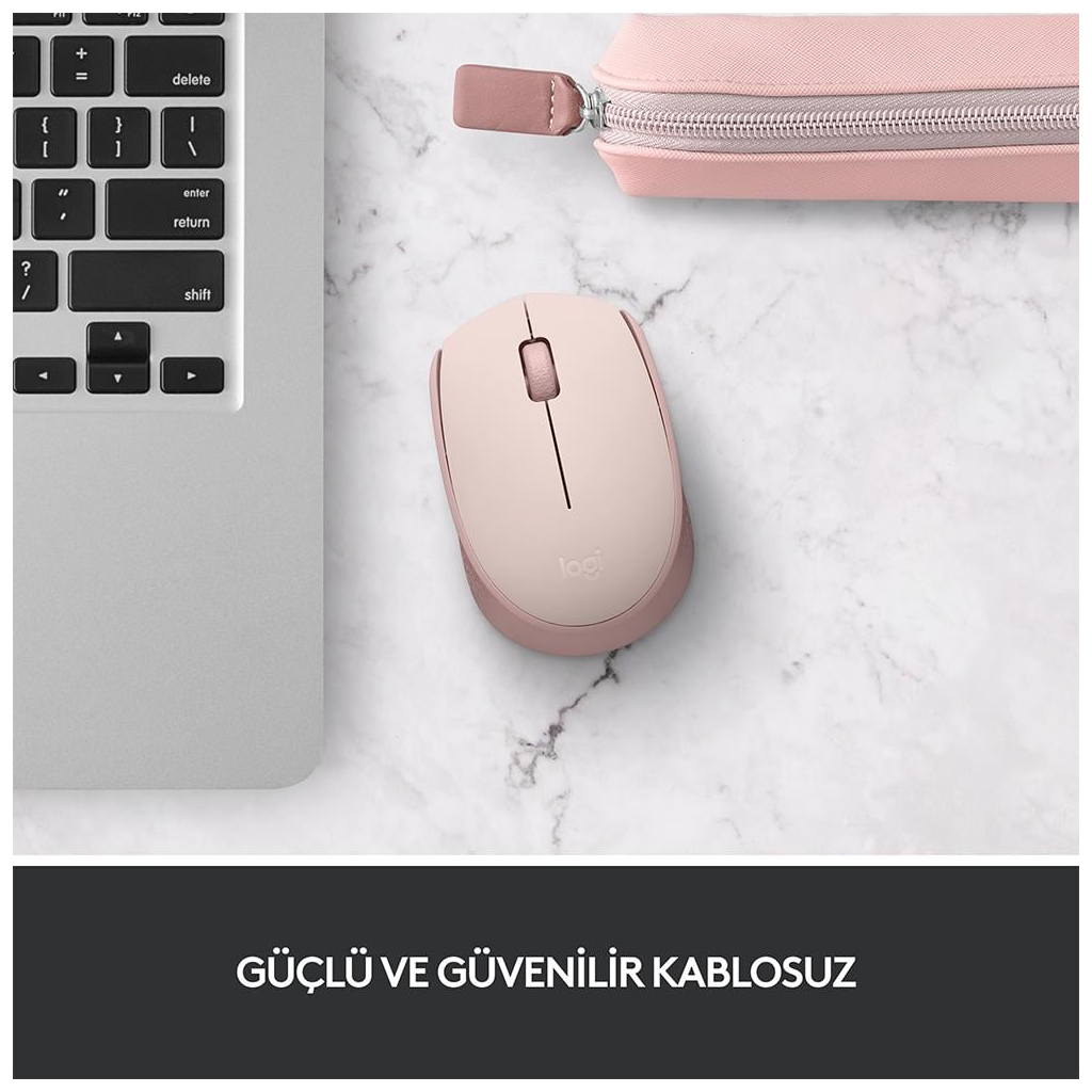 LOGITECH 910-006865, M171 Rose, USB Nano 2,4G Kablosuz, 1000dpi, Optik, 3 Tuşlu, 12ay Pil Ömrü, Mouse - Logitech - görsel 2