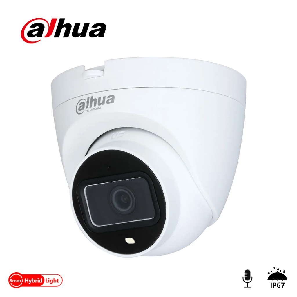 DAHUA IPC-HDW1431V-SA, 4Mpix, 2,8mm Lens, H265+, 30Mt Gece Görüşü,  Mikrofonlu, PoE Dome IP Kamera - Dahua