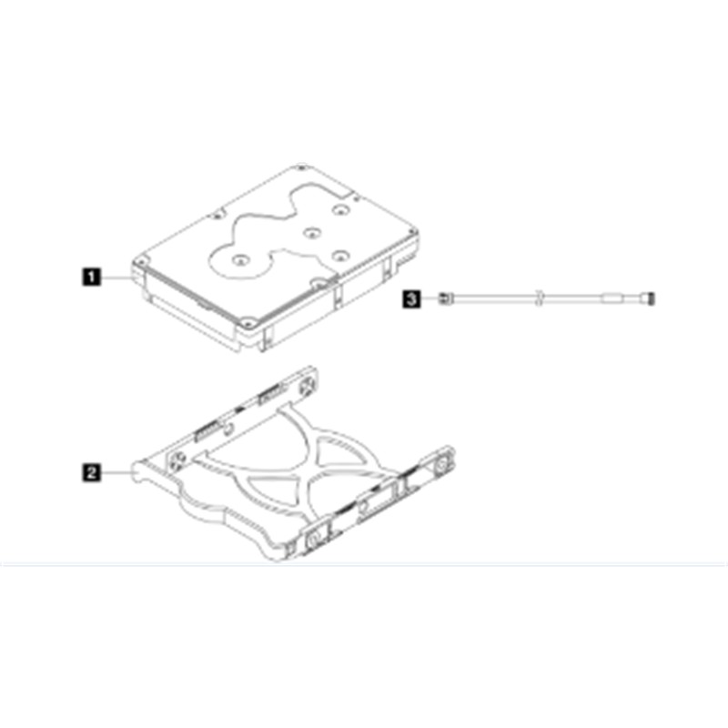 LENOVO THINKSYSTEM 4XB7A77446 ST50/ST45 SERIES 3.5 2TB 7.2K SATA6GB NON-HOT SWAP 512N HDD - Lenovo