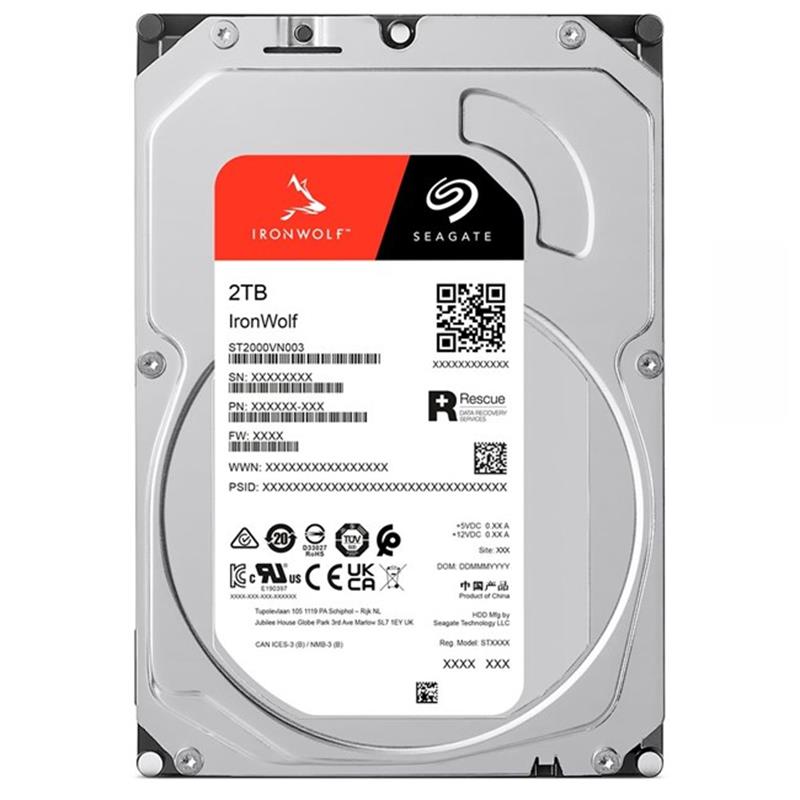 SEAGATE IRONWOLF 2 TB 256MB SATA3 180TB/Y NAS (ST2000VN003) - SEAGATE - görsel 2