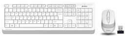 A4 TECH FG1010 USB KABLOSUZ Q MULTIMEDIA KLAVYE + MOUSE SET BEYAZ