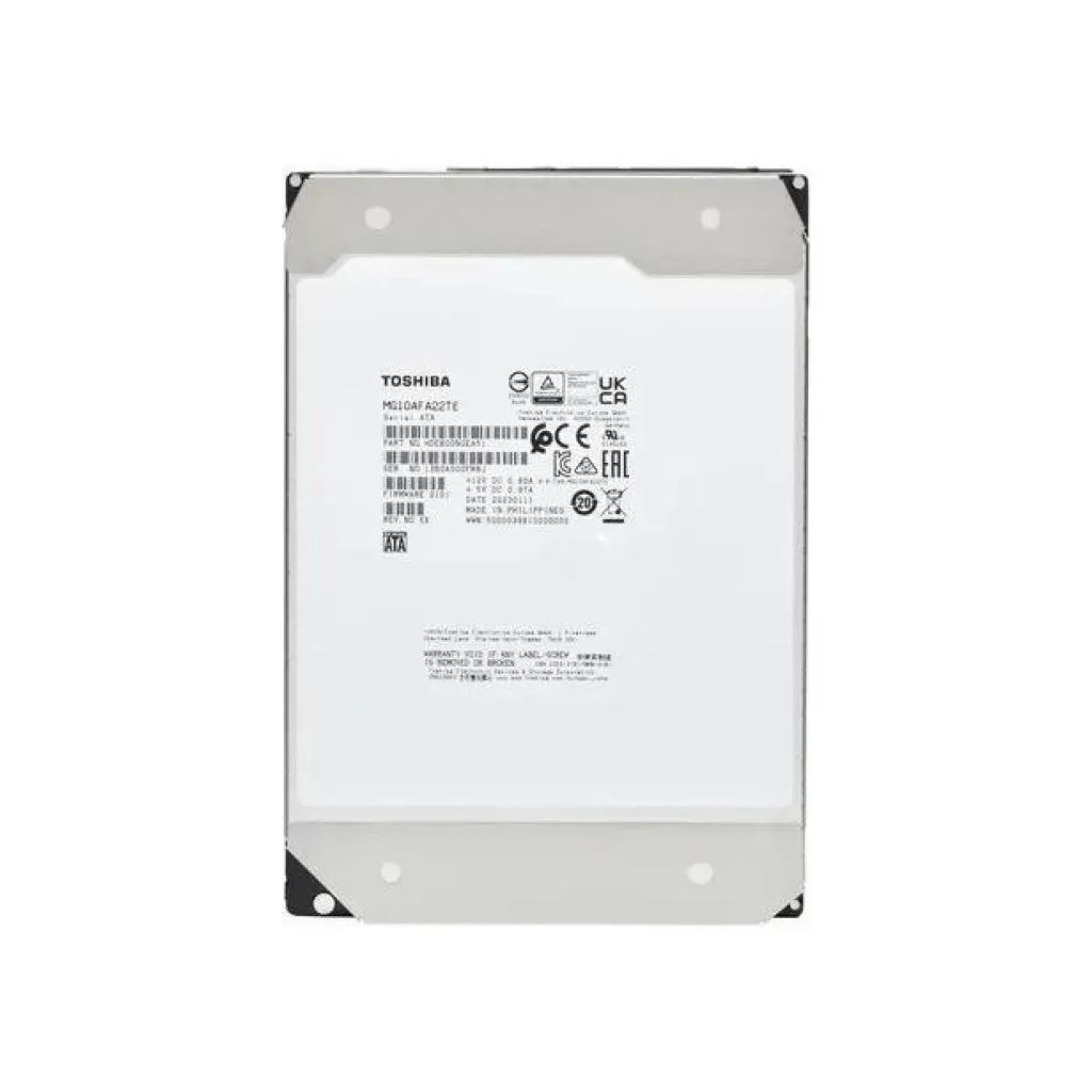 TOSHIBA MG10AFA22TE MG Series 3.5" 22TB 7200rpm 512MB SATA Enterprise 7/24 Harddisk - TOSHIBA - görsel 3