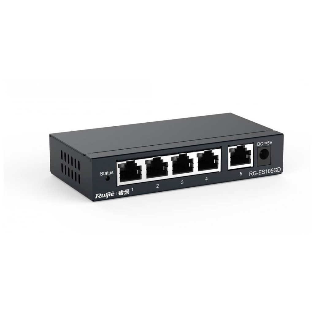 RUIJIE REYEE RG-ES105GD 5 Port GigaBit Switch  Metal Kasa - RUIJIE - görsel 2