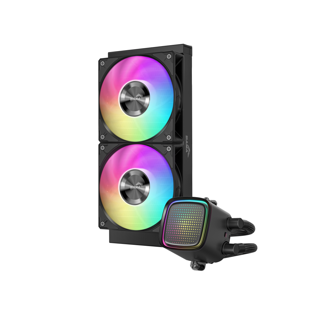 SAMA L50-240BK, Black, 240mm, 2x120mm ARGB Fan, CPU Sıvı Soğutma - Sama - görsel 3