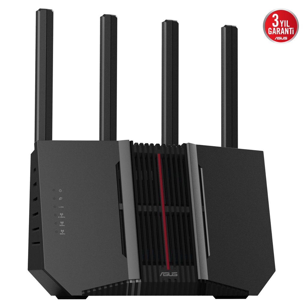 ASUS RT-BE92, BE9700, 4 Port, 9700Mbps, Tri Band, 6GHz WİFİ 7, AiMesh, Gigabit Extendable Router - Asus - görsel 2