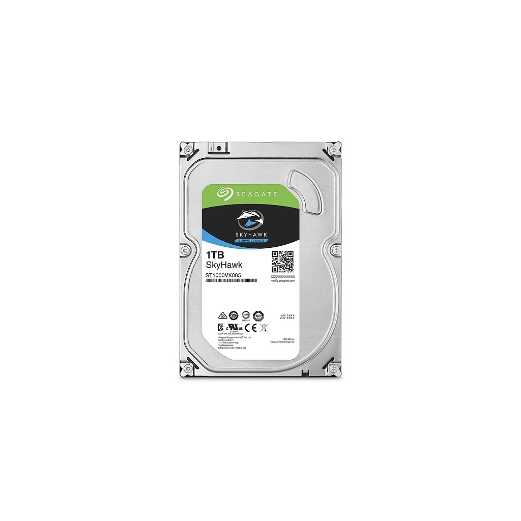 SEAGATE SKYHAWK, ST1000VX005, 3.5", 1TB, 64Mb, 5900Rpm, Güvenlik, HDD - Seagate