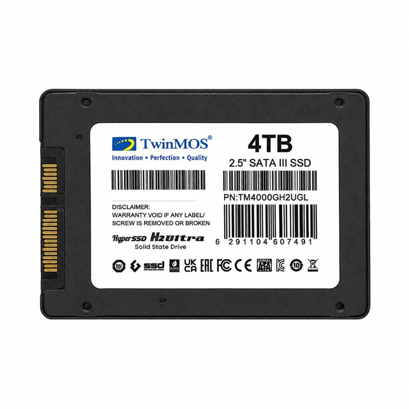 4 TB TWINMOS 2.5 SATA3 580/550 3DNAND GREY TM4000GH2UGL - Twinmos