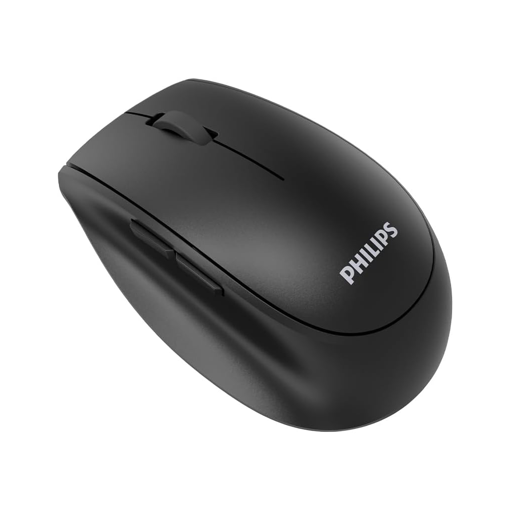 PHILIPS SPK7627B, Siyah, USB Nano 2,4Gh ve Bluetooth Kablosuz, 1600dpi, Optic, 5 Tuşlu, Şarj Edilebilir, Sessiz Click, Mouse - Philips - görsel 2