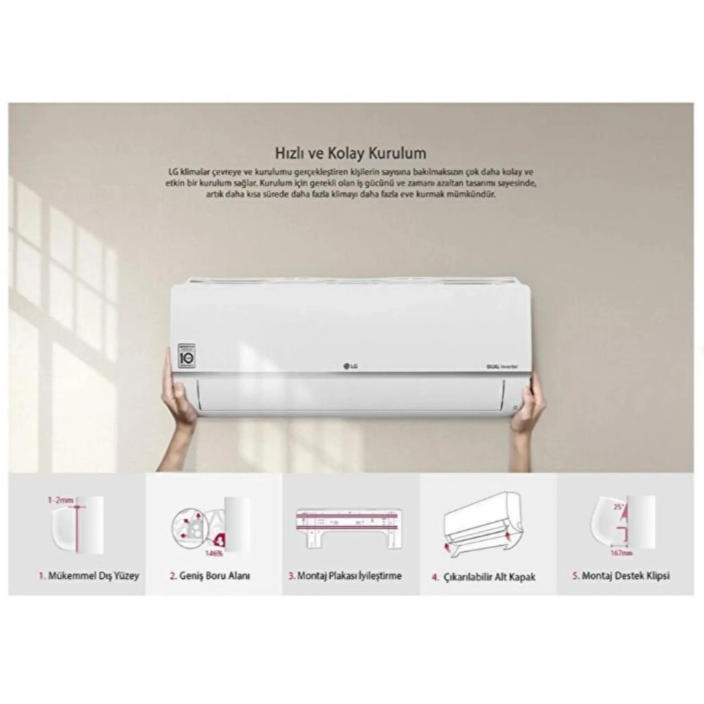 LG  PC12SQ S3NM12JA2FA 12000 BTU KLIMA - LG - görsel 4
