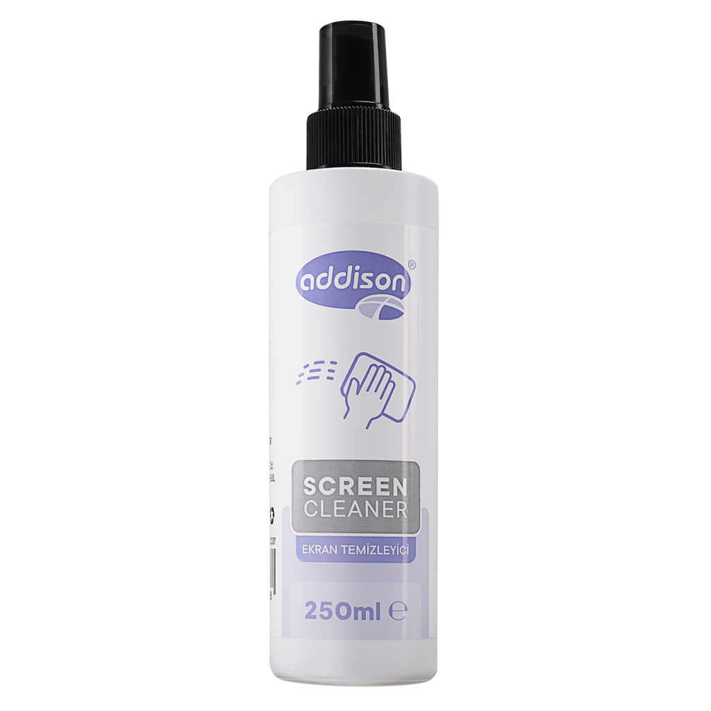 ADDISON 300871, Ekran Temizleyici Sprey 250ml. Microfiber Bez ile Birlikte - Addison - görsel 4