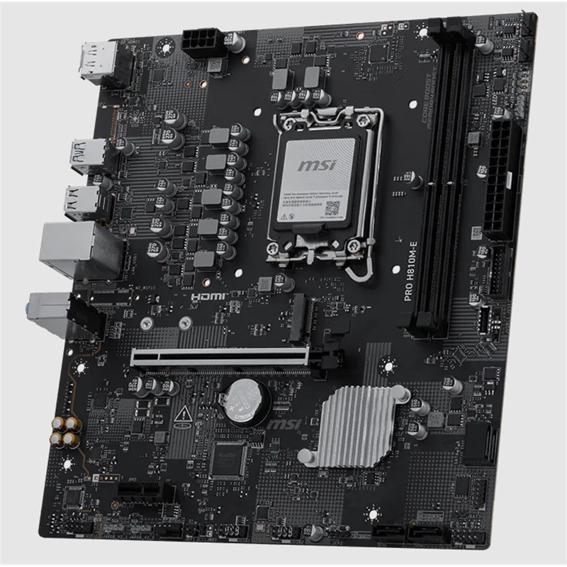 MSI PRO H810M-E 1851P DDR5 SES GLAN DP/HDMI SATA3 USB3.2 mATX - MSI - görsel 4