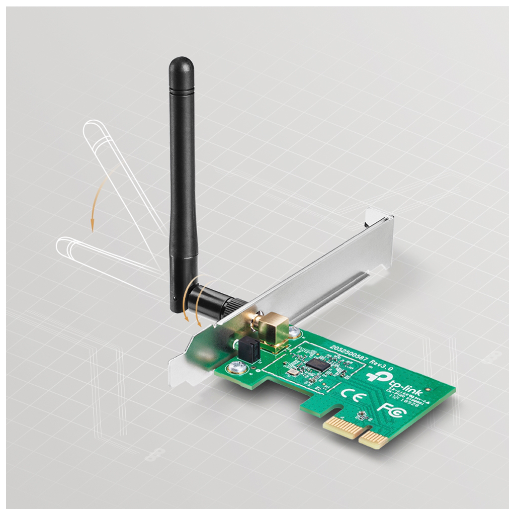 TP-LINK TL-WN781ND, 150Mbps, 2.4Ghz, 2dBi Anten, PCI-Express WIRELESS ETHERNET - Tp-Link - görsel 3