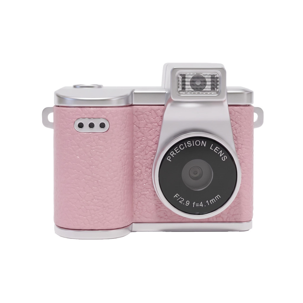 EVEREST ADK1980, Pembe, 720P HD, 200mAh Batarya, 1" Ekran, Anahtarlık Askılı, Flashlı, Mini Retro Dijital Kamera - Everest