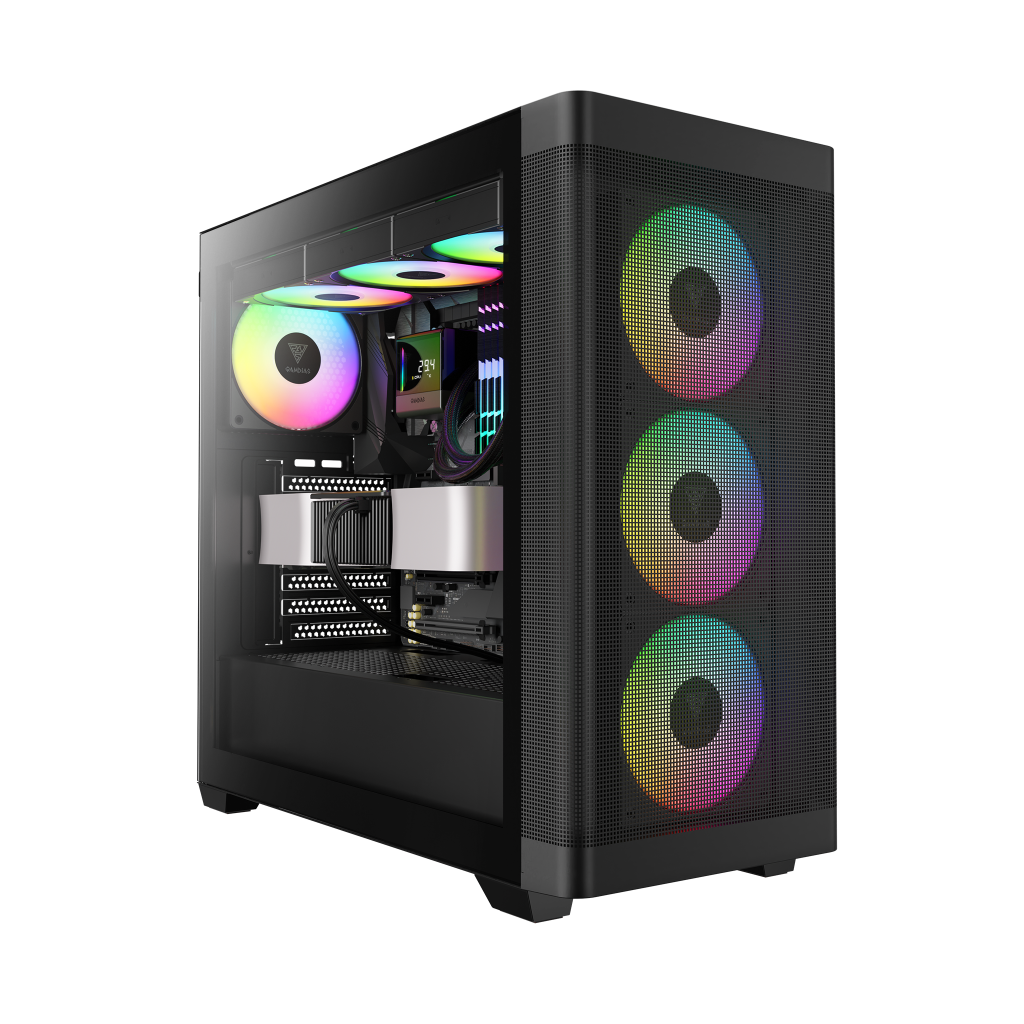 GAMDIAS ATHENA M3, 1600W, Tempered Glass, Type-C, Mesh Ön Panel, ARGB, ATX, Professional GAMING KASA - Gamdias
