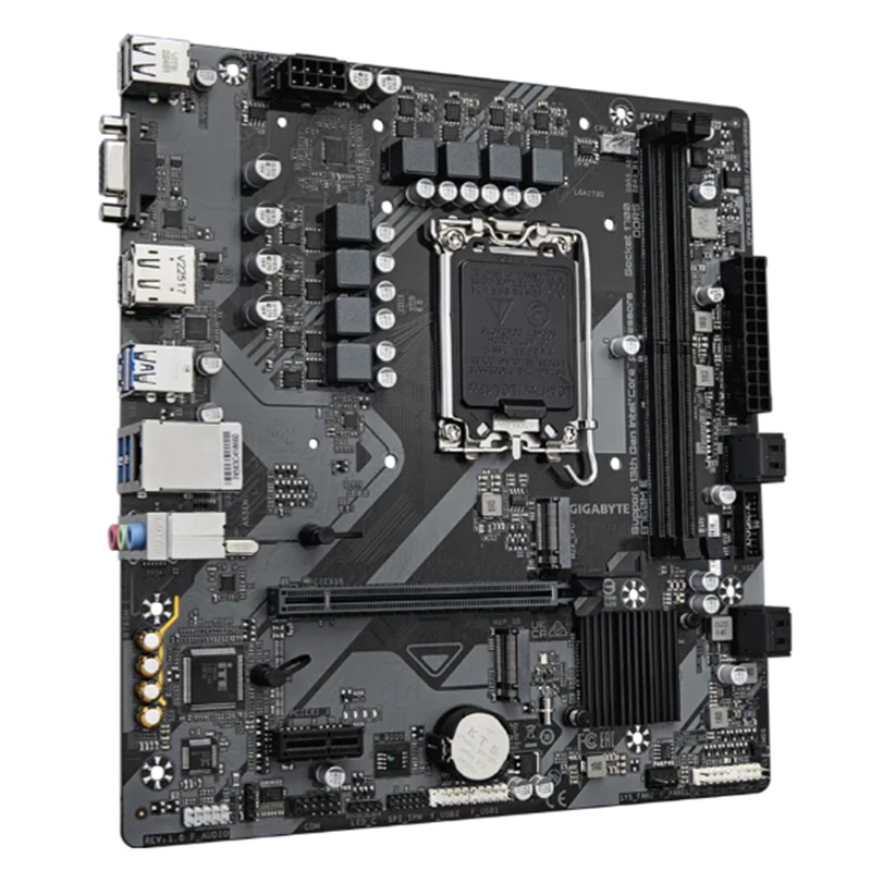 GIGABYTE B760M-E 1700P DDR5 SES GLAN DP/HDMI/VGA SATA3 USB3.2 mATX - GIGABYTE - görsel 4