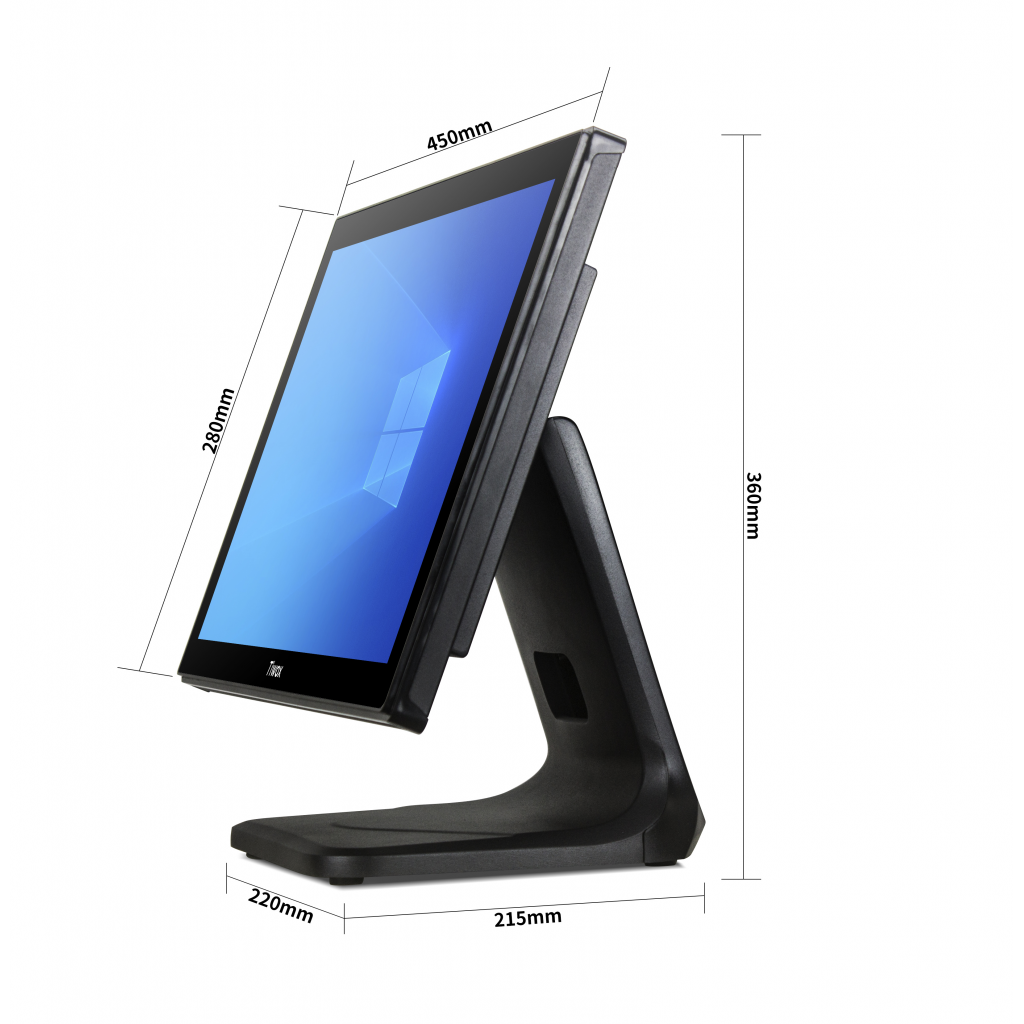 Tiwox TP-4950, Intel i5 5.Nesil, 18.5" Ekran,  8GB Ram, 128GB SSD, Endüstriyel, Dokunmatik Pos PC - Tiwox - görsel 2