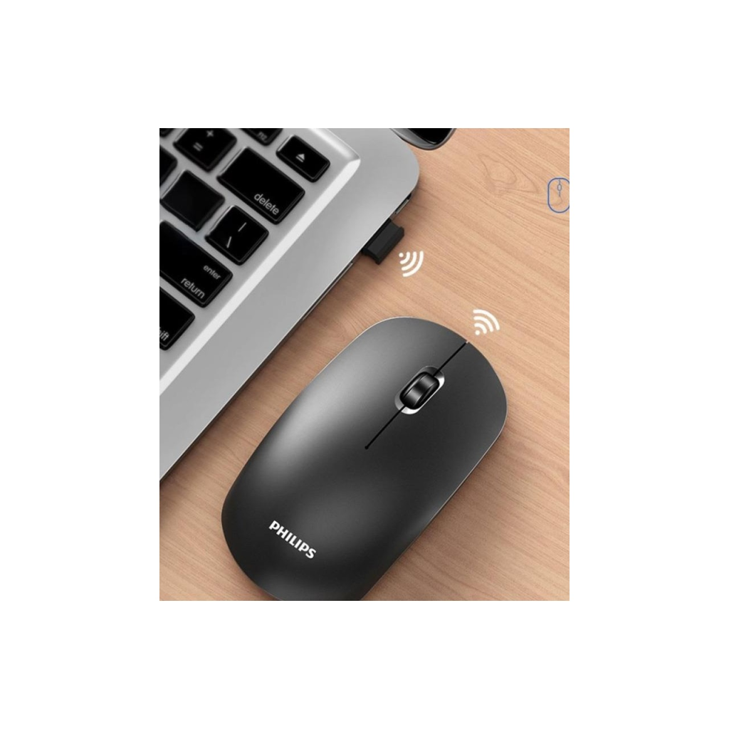 PHILIPS SPK7315B, Siyah, USB Nano 2,4Gh Kablosuz, 1200dpi, Optic, 3 Tuşlu, Sessiz Click, Mouse - Philips - görsel 5