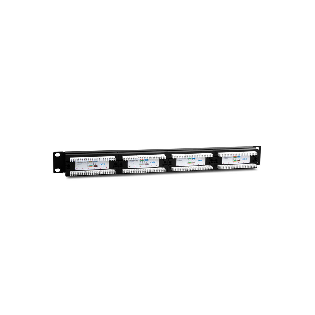 S-LINK SL-F624 Cat6 Patch Panel, 24-Port, UTP, 1U - S-Link - görsel 2