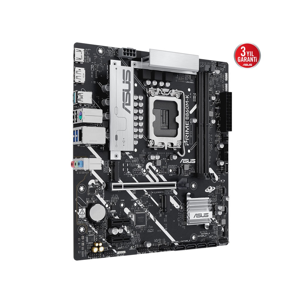 ASUS PRIME B860M-K B860 DDR5 (Vga Yok) GLan 2.5G mATX HD DP USB3 M2 1851p Anakart - ASUS - görsel 3
