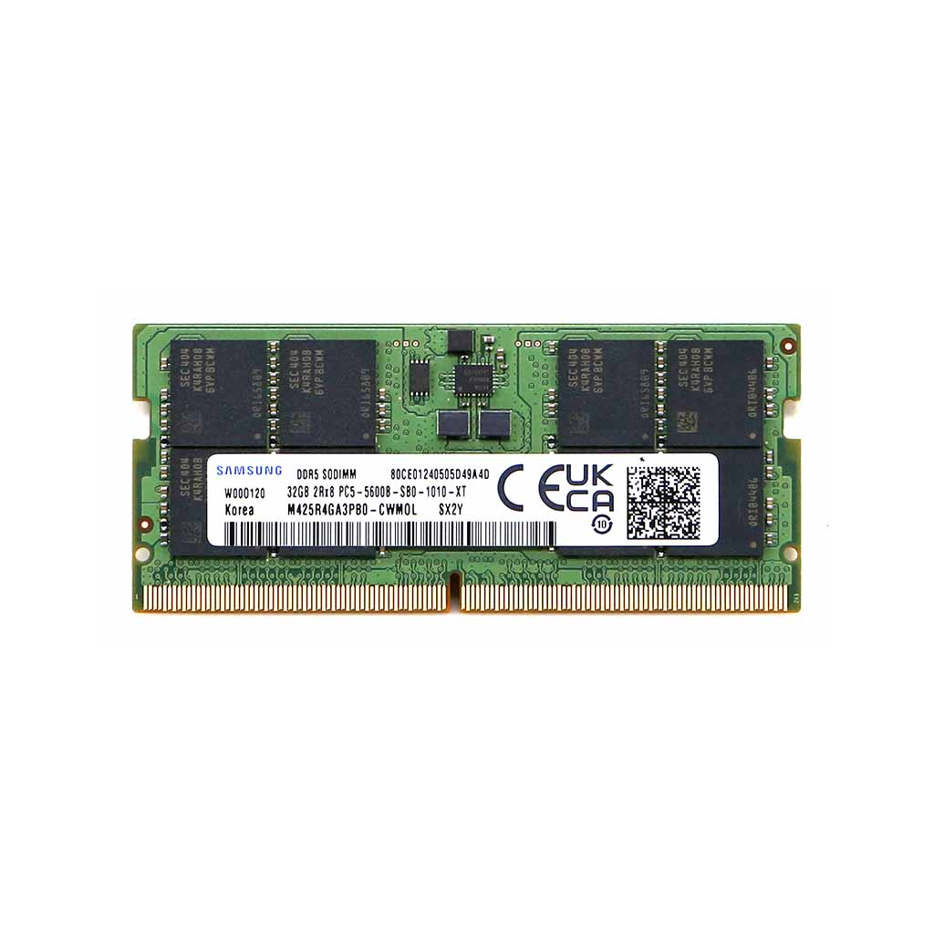 Samsung SAMSO5600/32, 32GB, DDR5, 5600MHz,  CL46, 1.1V Notebook Ram (M425R4GA3BB0-CWW0L) - Samsung